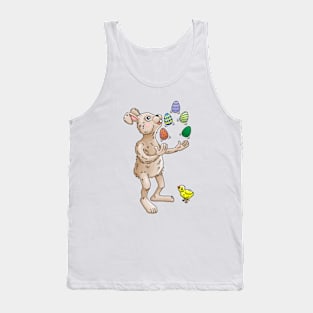 Juggling Easter Bunny Tank Top